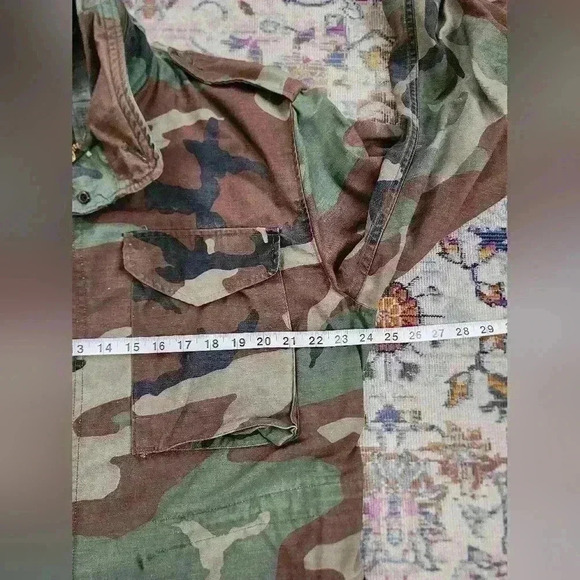 Field Mens Jacket Ready To Wear Coat Zip Hide Away Hoodie, sz MD - Picture 13 of 16